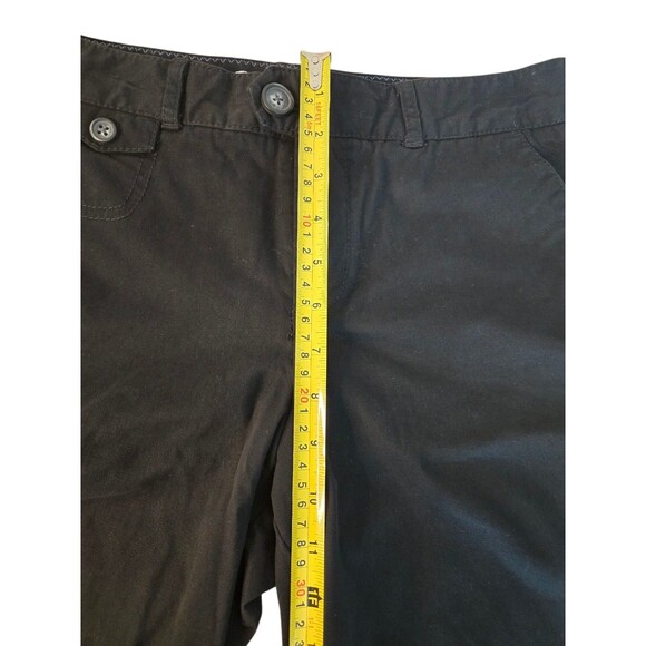 Dockers women's size 8 black bermuda shorts 10" inseam workwear classic - Picture 4 of 11